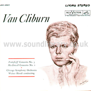 Van Cliburn Prokofieff MacDowell USA Stereo LP RCA Victor (LivingStereo) LSC-2507 Front Sleeve Image