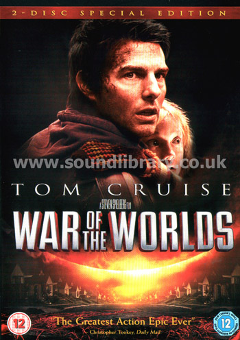 War Of The Worlds Tom Cruise Region 2 PAL 2DVD Paramount PHE 8883 Front Inlay Sleeve