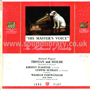 Wilhelm Furtwangler Kirsten Flagstad Wagner Tristan Und Isolde UK 6LP HMV ALP 1030 Front Sleeve Image