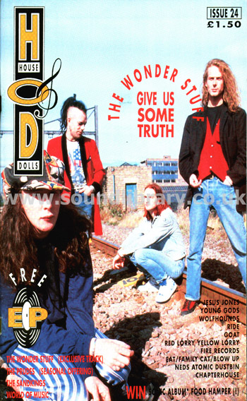 House Of Dolls Magazine Issue 24 with Free 7" EP The Wonder Stuff HOD 011 Front Cover Image