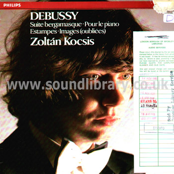 Zoltan Kocsis Debussy Pour Le Piano LP Philips 4121181 Front Sleeve Image