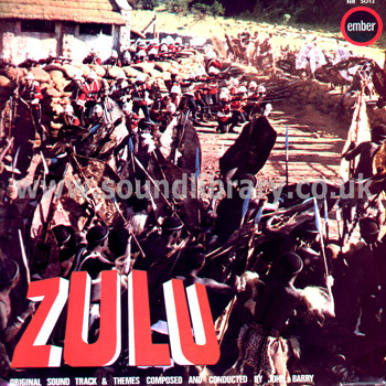 Zulu Original Soundtrack & Themes John Barry UK Issue LP Ember NR 5012 Front Sleeve Image