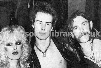 Lemmy (Right) with Sid Vicious & Nancy Spungen