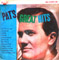 Pat Boone Pat's Great Hits Taiwan Issue Coloured Vinyl LP CSJ CSJ-606 Front Sleeve Image